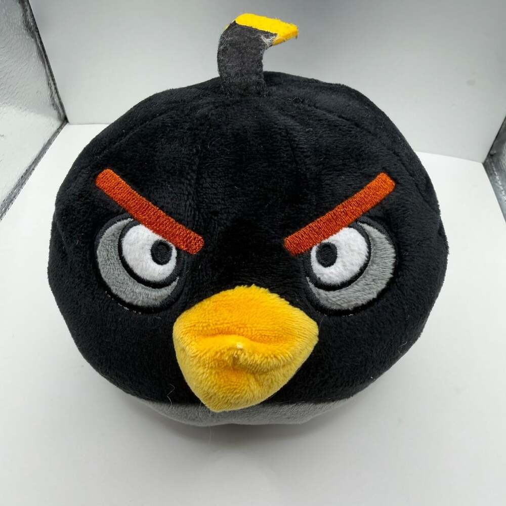 Angry Birds Bomb Black Bird Plush Toy
